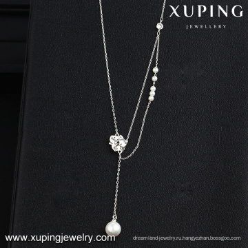 ожерелье-00114-прекрасные оптовые ювелирные изделия цветок морской раковины ожерелье